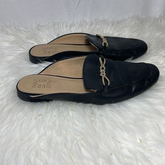 Naturalizer Kayden black Leather Mules Sz 7 - Picture 5 of 7